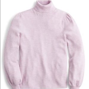 J. Crew Balloon-sleeve turtleneck sweater